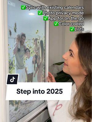It’s time to elevate your day to day in the new year ✨ #newyear #newyearnewme #digitalcalendar #smarthome #familythings #organizedhome #calendar 