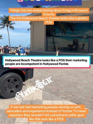 “Hollywood, Florida, deserves better marketing! Why are we hiring traffic reporters instead of experienced professionals with MBAs and marketing degrees? Just look at the Hollywood Beach Theater—it’s a hotspot for thousands of selfies daily, yet it looks terrible. Margaritaville was supposed to renovate it, but what did we get? Chipping paint, a dirty mural, and embarrassing aesthetics. Is this what we project to the world on Instagram? Time to step up and hire real talent like Pompano Beach has. This city deserves more than lipstick on a pig. #HollywoodFL #DoBetter #MarketingMatters”