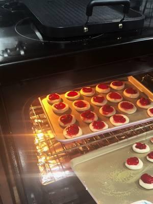 Thumbprint cookies 🥹🥹🥹🥹 love baking with my babies #kidsday #dailyblog #viral #fypage #relatablecontentonly #MomsofTikTok #bakingwithmom #thumbprintcookies 