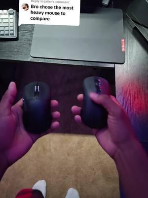 Replying to @jxiier the heavier one spun better💀 #tech #fyp #gaming #GamingSetup #TikTokShop #mouse #viral #chisme 