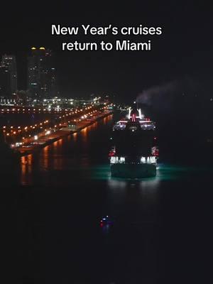 Have you been on a New Year’s cruise? #cruises #newyear2025 #timelapse #portofmiami #cruisetravel 