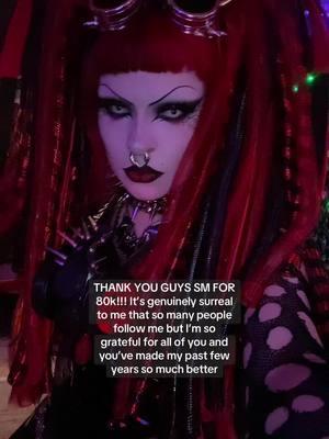 I love you guys so much!!! 🖤🖤 #goth #fyp #foryou #gothmakeup #makeup #redhair #redgoth #microbangs #cybergoth #cyberlox #robzombie 