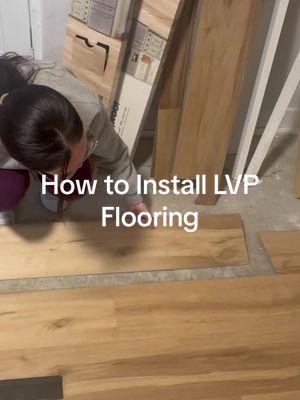 How to install LVP Flooring. #diyproject #lvpflooring #flooring 