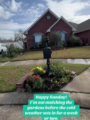 Hi, friends! Time for our Eagle Family gathering! I’m out mulching to try to save plants before the cold weather gets here. I love you all very much! #garden #gardening #mulch #mulching #articblast #winter 