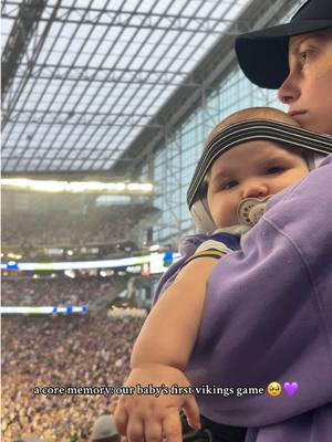 @Vikings we love you and thank you for accommodating moms so much at the bank 🥹🤍 #mnvikings #viking #minnesotavikings #skol #skolvikings #momlife #MomsofTikTok #usbankstadium 