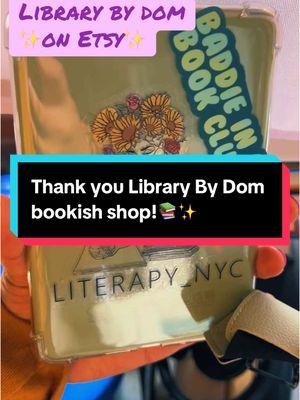 Thank you @betweensipsandpages ya’ll make sure to support Library by Dom for all your bookish needs!  #LiterapyNYC  #BibliotherapyinTheBronx #bookishmerch  #LibraryByDom #BetweenSipsandPages #BlackAFBooktok 