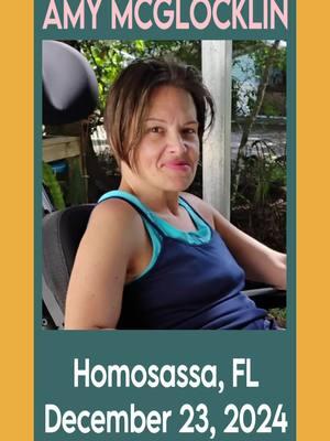 Amy McGlocklin missing from Homosassa, FL #amymcglocklin #homosassa #florida #citruscounty #missingfloridawoman #missingwoman #missing #missingperson #SaturdaySearch 