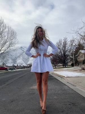 church ootd #OOTD #church #churchootd #mountains #snow #dress #heels #cheetah #cheetahheels #leopard #leopardheels #fashiontok #hair 