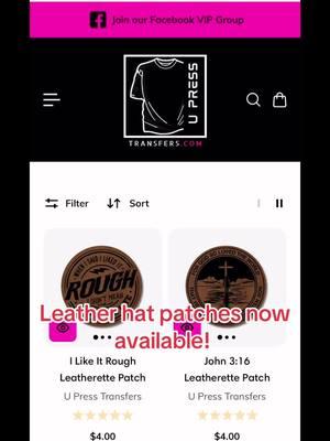 Now available! #upresstransfers #leatherhatpatch #hatpatches #hats #hatmaker #laserengraving #lasercutting #hatpatch #richardson 