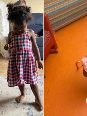 Jaylee age 2 and blind has learned to two ways to walk safely- one wait for an adult to hold her hand; two wear her Pediatric Belt Cane and walk independently. #opticnervehypoplasia #ONH #PediatricBeltCane #Cane