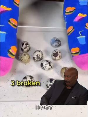 It's too incredible. It takes ninety-one quail eggs to withstand the weight of a person. What if it's an egg? #steve #stillbroken #continue