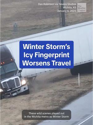 Winter Storm Blair’s icy impacts were felt far and wide across the central U.S. This meant unsafe travel on many roads across the region, with cars colliding and spinouts galore. #TheWeatherChannel #fyp #weather #news #ice #snow #storm #winterstorm #winterstormblair #impacts #cars #crash 