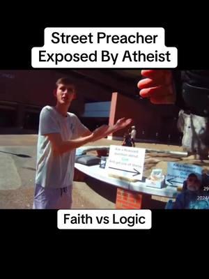 Critical thinker tests Apologist’s faith #foryou #logic #god #christiantok #atheisttok