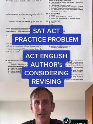 ACT grammar - 01/05/25 #sat #satreading #sattips #sattutor #satprep #satenglish #satreading #satgrammar #tutor #actmath #act #acttips #actprep #acttutor #satmath #satmathprep #11thgrade #junioryear #satscore #actscore #tiktoklive #tutoring #actreading #actscience #highschoolparent #highschoolparents #college #testprep #digitalsat #digitalsat2024 #digitalsatverbal #digitalsatmath #digitalpsat #psat #psatprep #satresults #parent #parents #parentsoftiktok #highschool #desmos #calculator #shortcuts #classof2025 #classof2026 #satresults #dsat #ivyleague #onthisday 