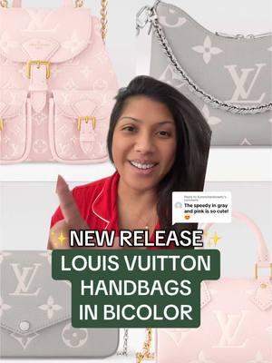 Replying to @Karenchanbeauty Goood morning ☀️ Did not give these new bags in BI-Color Empreinte Leather enough air time in my last video! How cute are these handbags in bI-color!! 🩷🩶🩷🩶 #greenscreen  Louis Vuitton Pink/Quartz with Gold Hardware Backup Backpack Nano Madeleine Nano Speedy Neverfull MM Carryall PM Brune/Quartz With Silver Hardware  Felicie  Boulogne Diane Speedy 20 #louisvuitton #newrelease #empreinteleather #bicolor