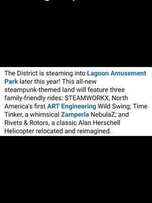 New land and rides coming to Lagoon park in Utah. #thepanicreport #panic #themepark #lagoon #newrides #thedistrict #ride #breakingnews #fyp 