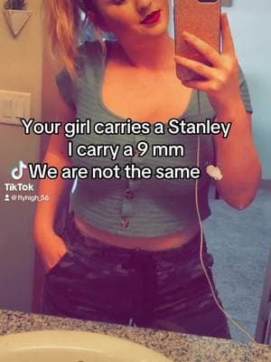 True Story Bro #fyp #viral #girlswhocarry #millennial #carry #stanley #girlswithguns #wifey #protection #momswhocarry 💯