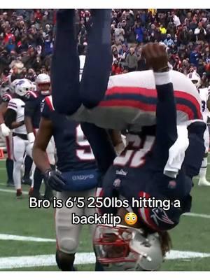 Joe Milton a different breed 😮‍💨 (via @NFL) #joemilton #nfl #backflip #football #backflip #patriots 