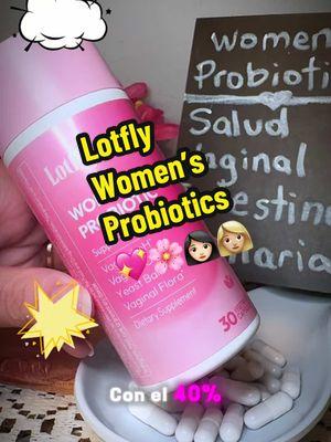 Lotfly Women’s Probiotics✅💖🌸CON ENVÍO GRATIS Y 40% DE DESCUENTO🥰@LOTFLY Care #probiotics #lotflyprobiotics #healthyliving #LOTFLY #probioticsforwomen #women #lactobacillus #probioticos #10billion #tiktokshopjumpstart #tiktokshoploveatfirstfind #glutenfree #TikTokShop #usa🇺🇸 #foryoupage #fyp 