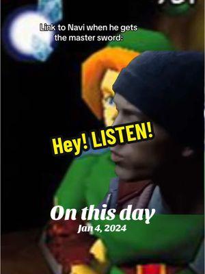 Hey! LISTEN! #onthisday #link #zelda #zeldaocarinaoftime #n64 #gaming #gamer