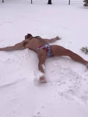 #snowangels in #speedos and the #hottub on #sundayfunday #snowday