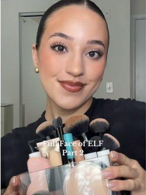 I just knew @e.l.f. Cosmetics was going to slay a full face!!! All products are 🔗 in my Amazon Storefront in my bio! ✨ #fullfaceofelfcosmetics #fullfaceofelf #elfcosmetics #fullfaceofaffordablemakeup #affordablemakeup #makeupreview #drugstoremakeupmusthaves #affordablebrushes 