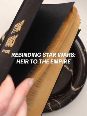 Let’s fix up this Star Wars book for a custom Etsy order! ✨ This is my favorite part of bookbinding; taking books that people would normally just toss, and making them brand new! It’s such a rewarding feeling. I’m so honored this person chose me to repair their book!! 🥰 The cover design was per request of the customer!  #starwars #starwarsbooks #bookbinding #rebindingbooks #bookbinder #rebindingpaperbacks #rebindingstarwars #rebindingoldbooks #bookrepair #fantasybooktok #valbinds 