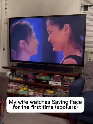 Throwback to 2023 when I finally showed KJ maybe the best lesbian movie and certainly one of the mot important films for me, Saving Face. #savingface #lesbian #queer #alicewu #wifeandwife #lesbiantiktok #sapphic #wlwfilm #lgbt #lgbtfilm #lesbianmovie 