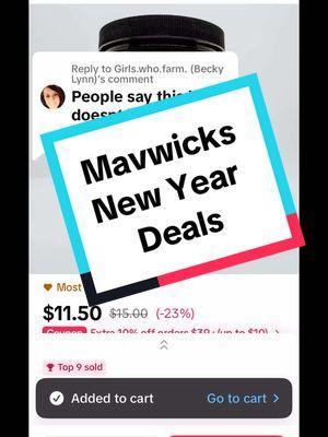 Replying to @Girls.who.farm. (Becky Lynn) the deal should be working as of today 01/05/25. You might put it in your cart, exit all the way out of TikTok and then go back in to your cart and see if it changes. @Mavwicks Fragrances LLC #mavwickslaundrysoap #mavwicklaundrydetergent #macwicksproducts #mavwickscandleco #laundrysoap #laundrydetergent #laundry #laundryhacks #laundrytok #nontoxiclaundry #newyearnewaura #mademyyear 