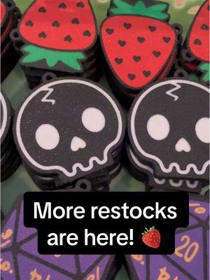 Replying to @ccschilli We just added in more Tab Buddies that have been sold out! Strawberry Love, Reverse Skelly and Purple D20 all have returned and look out for Keychain XL Colors later today! #tabbuddies #d20 #strawberry #accessibility #nails #SmallBusiness #invention #kitchengadgets #newyearnewaura 