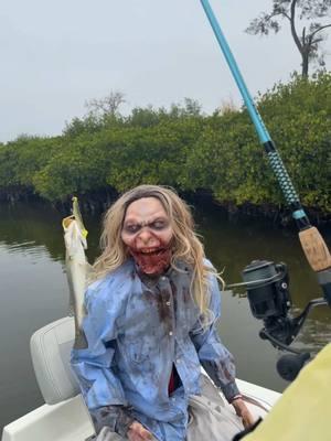 Molly first fish 🎣 😂🧟‍♀️ VFXcreates baby!!  #fishing #tampa #vfxcreates #puppets #zombies #lol #mollyzombie2022 #foryoupage #parati #fyp #funnyvideo @VFX Creates 