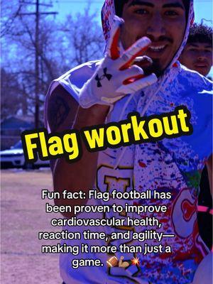 Flag football isn’t just fun—it’s a full-body workout that sharpens skills and gets you in shape. 🏈💪🏽 Who’s ready to level up? 🔥 #FlagFootball #FunAndFit #GameChanger #CardioKing #SpeedAndAgility #FootballLife #HealthyHustle #PlayToWin #GetInTheGame #AgilityDrills #FootballSkills #StayActive #levelup