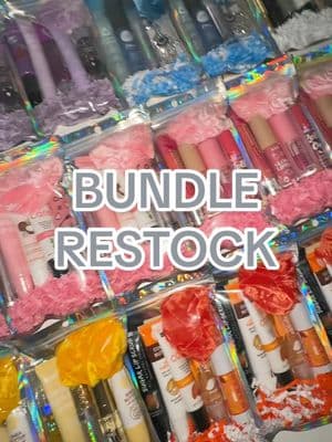 BUNDLE RESTOCK ⭐️ I created 10 new bundles this weekend!! I’m working on bags before finishing with boxes. Also I’m working on NEW✨ glambags too, making them with more face products. What do you guys think?? #lippie #lippies #gloss #lipglossbundles #bundles #lipoils #supportsmallbusiness #smallbiz #foryourpage #foryou #foryoupage 