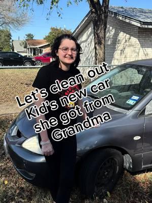 My Grandmother gave my kid her car since she can’t drive anymore. So we are fixing it up. #silentgeneration #millennial #genz #carsoftiktok #carrepair #carfix #cleaningtiktok #CleanTok #cleanwithme #cleanmotivation 