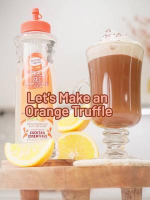 Whipped cream lovers, this one’s for you! Indulge in a #MasterofMixes Orange Truffle and take National Whipped Cream Day to the next level! 🍊✨ #bestwintercocktails #bestcocktailmixers #bestcocktailrecipes