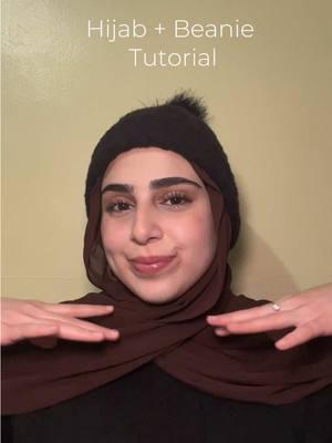 It’s beanie season🫶🏻 Hope this helped🤍 #hijabtutorial #hijabstyle #noorfaraj00 #michigan #hijab #modestfashion #viral #CapCut 