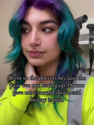 #stitch with @LuLu The doctor and I both laughed when she said that. Also said the hair look fabulous so a win is a win #hairburn #colorhair #fyp #baddiehairstyle #haha #akwardmoments #chemicalburn #hairgonewrong #alttiktok #imjustagirl 