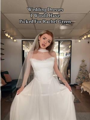 Wedding dresses for the fashion icon, Rachel Green 🤍💍 • • • #rachelgreen #rachelgreenoutfits #weddingdressinspo #evieyoungbridal #essenseofaustralia #thestorybridal 