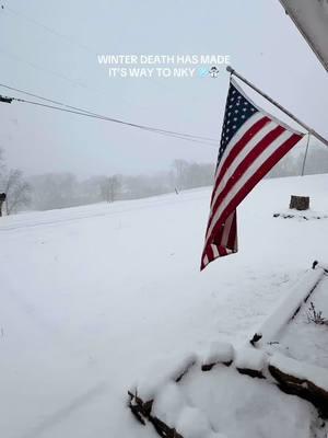 We are predicted 10-12 inches and an ice storm tonight 🥶 we haven’t had this much snow in YEARS…  I hate the cold but she sure is pretty! Y’all stay safe out there ! #snowstorm #winterstorm2025 #nky #fyp 