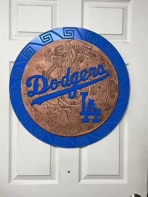 LA Dodgers Aztec/Eagle 3D Sign #ladodgers #dodgers #dodgeram #losdodgers #la #california #aztec #mexico #custom #custommade #MLB #baseball #dodgerfamily @dodgers