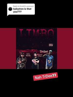 Replying to @Zcarlet  New music “Limbo” ft. @HippieJesus & @TrDee out now link in my bio family yal go run ts up💩👦🔥🔥🔥 #lilbrrd #fypシ #fy #fypage #reply #collab #shittyboyz #raptok #upcomingartist #trdee #tron #babytron #viralll #follow #like #share 