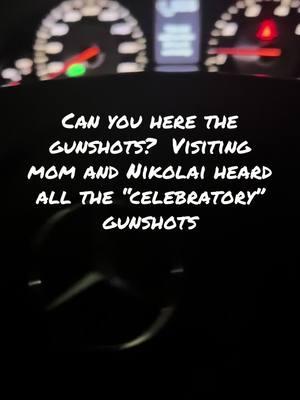 “Celebratory” gunshots are so scary and dangerous! Couldn’t post all the video but my son got to hear some and was so scared as was I. Mind you this is in the middle of Houston! People and homes everywhere!! #gunshots #newyears #christmaseve #christmaseve2024 #fireworks #guns #familytime #houston 