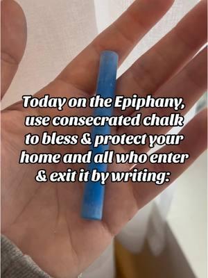 Today we celebrate the Epiphany!  🥰🙏🏻 Epiphany (or Theophany, as it’s known in the Eastern Catholic Church) is a Christian feast day that celebrates the revelation of God in His Son as human in Jesus Christ! The word epiphany comes from the Greek word meaning “manifestation.” In western traditions, this feast also commemorates the visit of the Magi to the Christ child & Jesus’ physical manifestation to the Gentiles. It is also known as Three Kings’ Day & is celebrated on January 6th or the closest Sunday to that date. This is typically the 12th day after Christmas! This day is also known within folk traditions, including the Ozarks, as “Old Christmas Eve.” In Ireland this day was celebrated as a day of rest for women who have been working nonstop during the holiday season! The Epiphany not only signifies the calling of the chosen few, like the Wise Men, but it also is an invitation for anyone to find & follow Christ. For the first time, God was physically present for people on Earth through His Son, no longer just a voice in the wilderness. There are many traditions associated with the Epiphany. Blessing of the Home on the Feast of the Epiphany is one tradition done within Catholicism! This can include writing “20+C+M+B+25” (for 2025) above a doorway on the entrance to the home with consecrated chalk to bless & protect your home & each person who enters and exits it! The chalking of the doors is a centuries-old practice worldwide, though it appears to be sometimes less well-known in the United States. Traditionally, this sequence & symbols are in remembrance of the names of the Magi as Caspar, Melchior, and Balthazar—although these names are not found in Scripture. It is also believed that the “C M B” may also stand for “Christus Mansionem Benedicat,” meaning “May Christ bless this dwelling!” In German folk traditions, you can also use this consecrated chalk to draw a cross on the sole of your or a loved one’s shoes to protect them from illness, harm & all evil. At Mass, I grabbed some consecrated chalk to bless my own home once I return from Nebraska this week & I’m very excited! 🥰 #epiphany #oldchristmas #folktraditions #catholicism #ozarks #traditions #folkcatholicism #blessings #protection #homeblessing 
