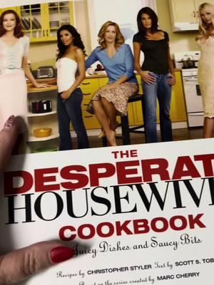 Desperate Housewives is on my top 5 favorite shows and I cannot wait to make the meals in this book! Stay with me. #cookbook #desperatehousewives #breevandekamp #susanmayer #lynettescavo #gabriellesolis #ediebritt #cookbooktiktok #cookbookrecipe 