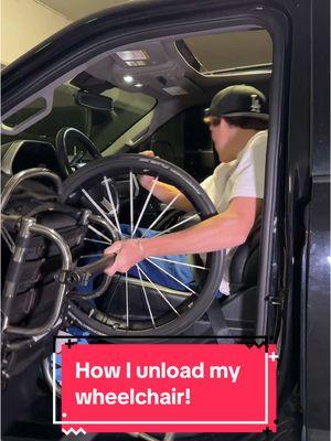 How I unload my wheelchair if I’m by myself! #paralyzed #buddyboy805 #pray4jared #spinalcordinjury #funny #wheelchair #paralyzedfromheredown #sciawareness #sci 