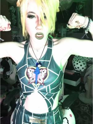 ignore my lack of muscles and dancing skills #jjba #jjbapart6 #jjbacosplay #jojosbizarreadventure #jojosbizzareadventure #jojosbizarreadventurecosplay #jolyne #jolynekujo #jolynecujoh #jolynecosplay #jolynekujocosplay #jolynecujohcosplay #bunnyrabbitcos 