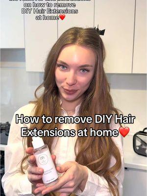 How to remove DIY Hair Extensions at home❤️ #diyhairextensionsremoval #hairextensionsremoval #easyhair #athomehairextensions #hairextensionsmaintenance #hairextensions #hairextensionstutorial 