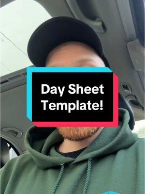 Day sheet template and video uploaded to TFA for those interested 🙌💪 what questions do you have about day sheets? #tourlife #tourmanager #daysheet #tour #musicindustry 