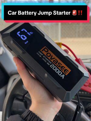 Great little jump starter and on a big sale! Get it while supplies last. Car battery jump starter. #TikTokShop #jumpstarter #batterystarter #tiktokshopfinds 