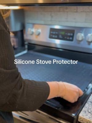 This silicone stove mat is a must have Kitchen item! I didn’t know I needed it so much! #kitchenmusthaves #kitchenware #stoveprotectors #siliconestovemat #CleanTok #kitchen #MomsofTikTok 